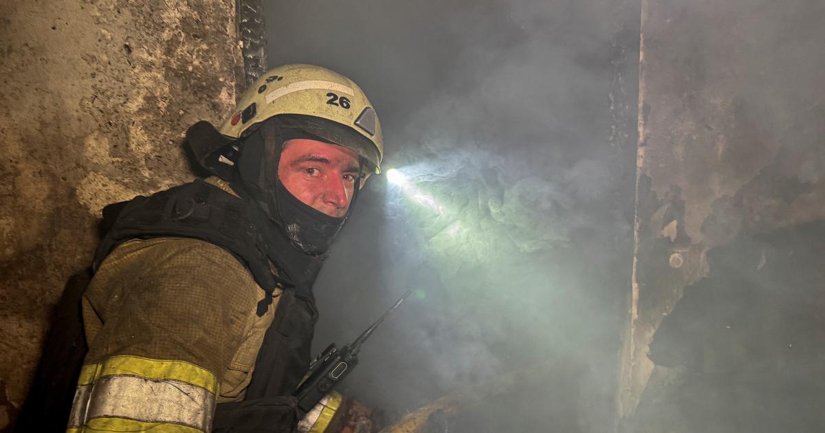 Ville de Kharkiv après une frappe russe