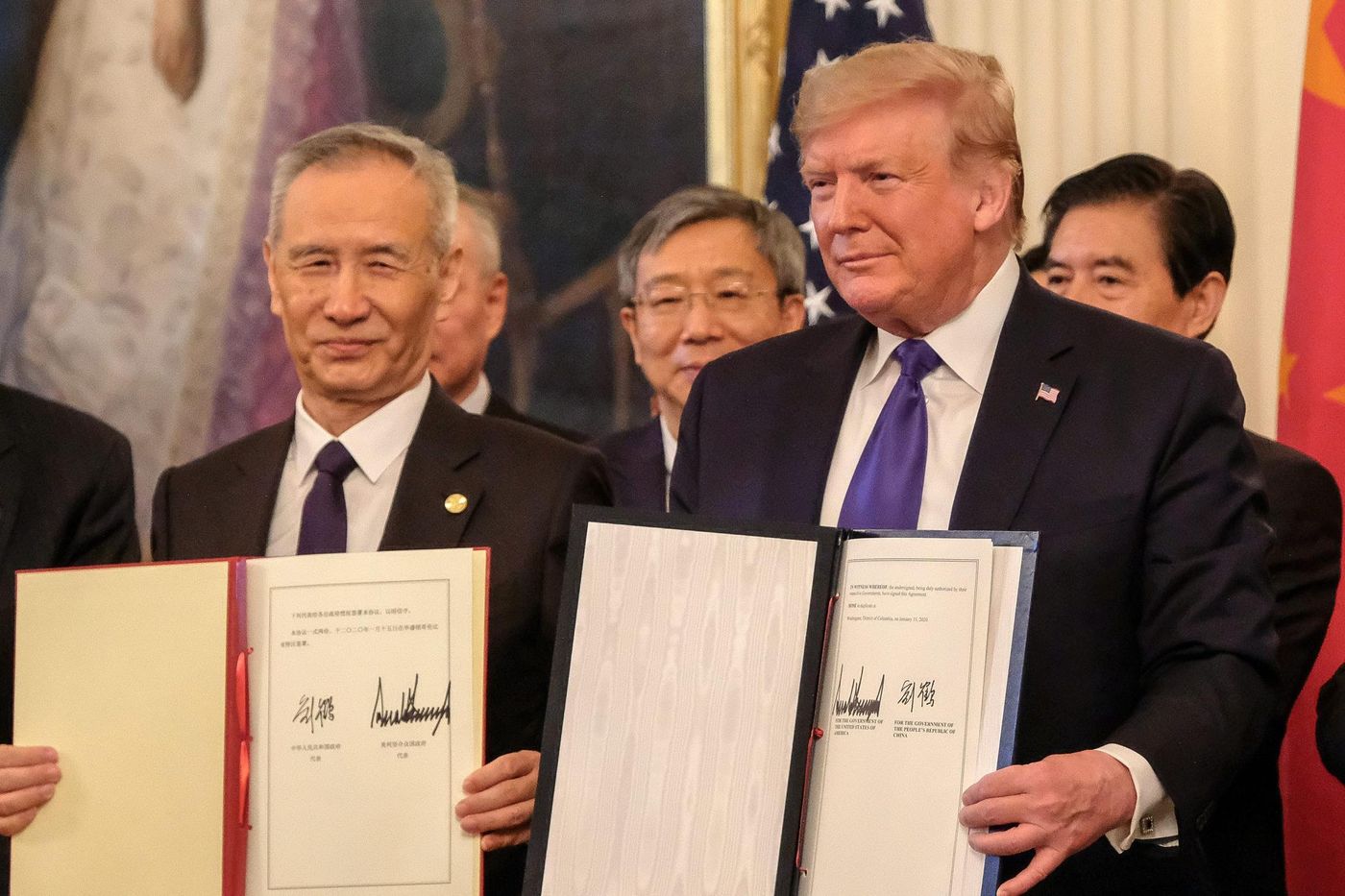 Donald Trump lors d'une rencontre officielle