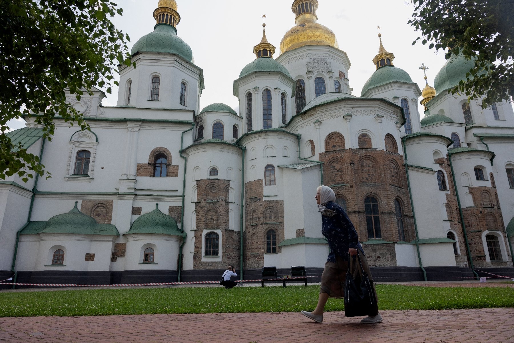 Cathédrale Sainte-Sophie endommagée par une explosion à Kiev