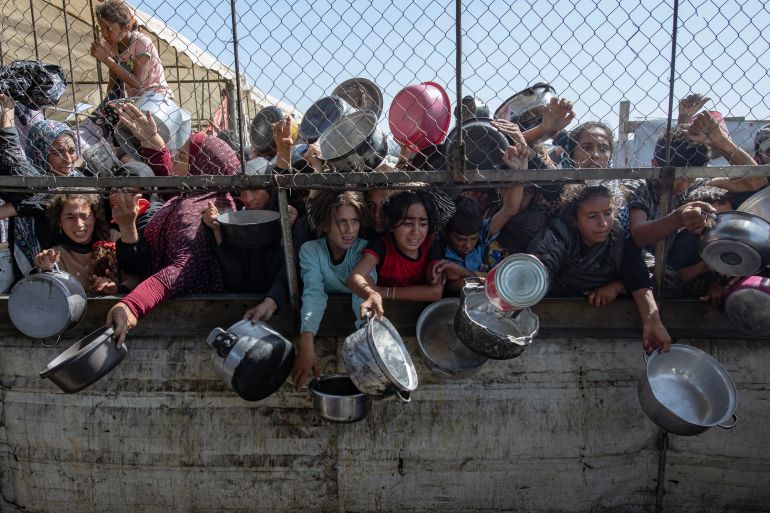 Vies des affamés à Gaza (image européenne)