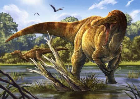 vallée rivière dinosaures