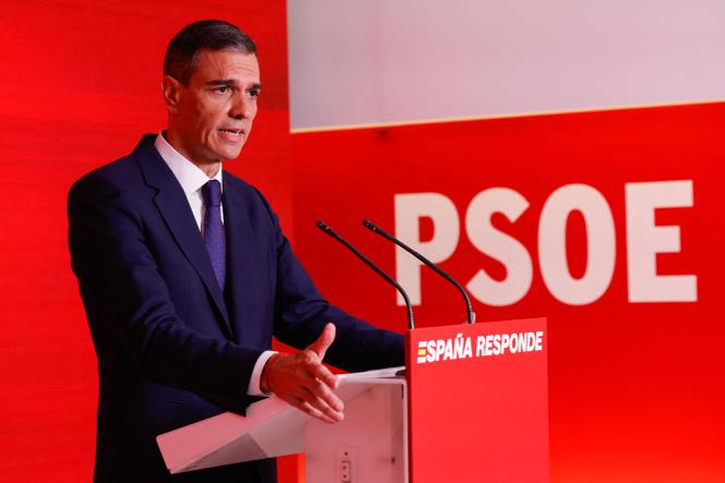 Le président du gouvernement espagnol, Pedro Sanchez, le 12 juin 2025, à Madrid.