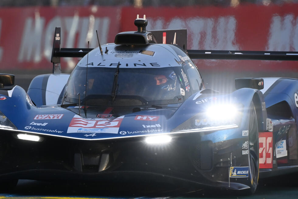 Mick Schumacher au volant de l'Alpine #36 lors de l'Hyperpole