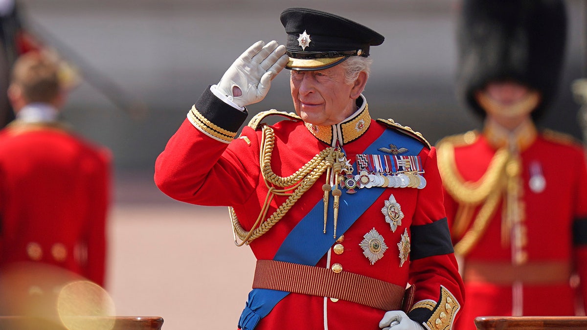 Le roi Charles lors du Trooping the Colour