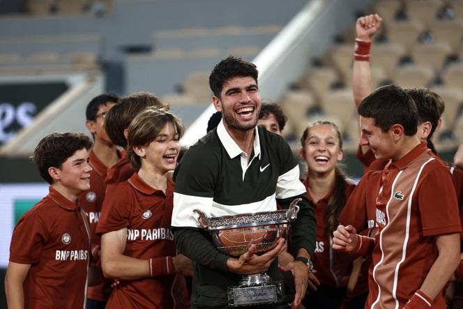 Carlos Alcaraz, vainqueur de l’édition 2025 de Roland-Garros, le 8 juin 2025 à Paris.