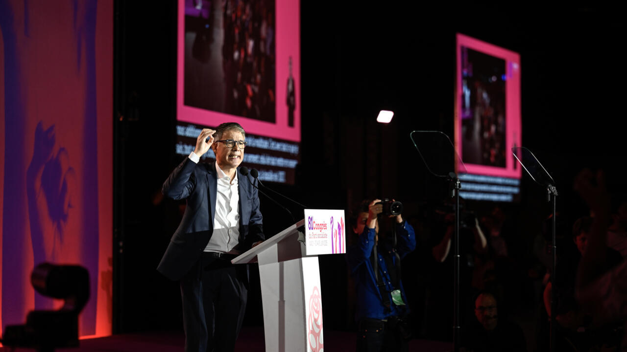 Olivier Faure lors du congrès du PS, le 15 juin 2025 à Nancy