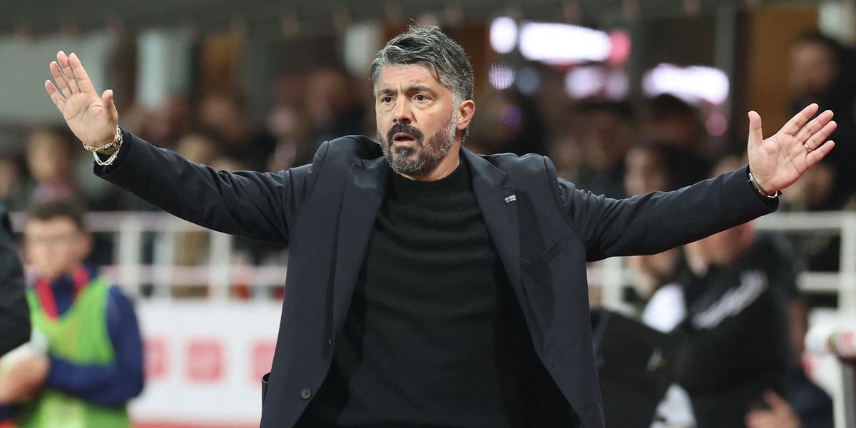 Gennaro Gattuso lors d'une conférence de presse