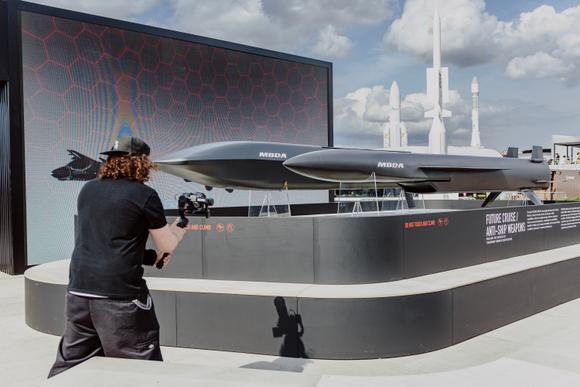 Le stand MBDA, au Bourget, le 14 juin 2025.
