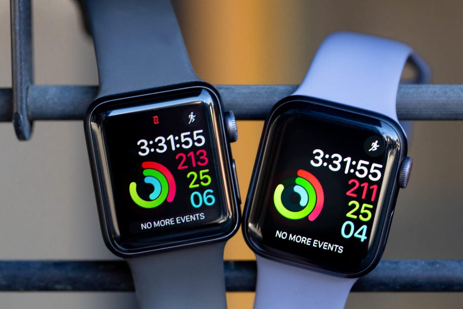 Comparaison d'Apple Watch
