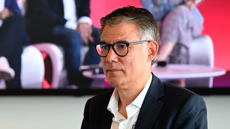 Le premier secrétaire du PS, Olivier Faure, le 13 juin 2025 à Nancy - Jean-Christophe VERHAEGEN / AFP