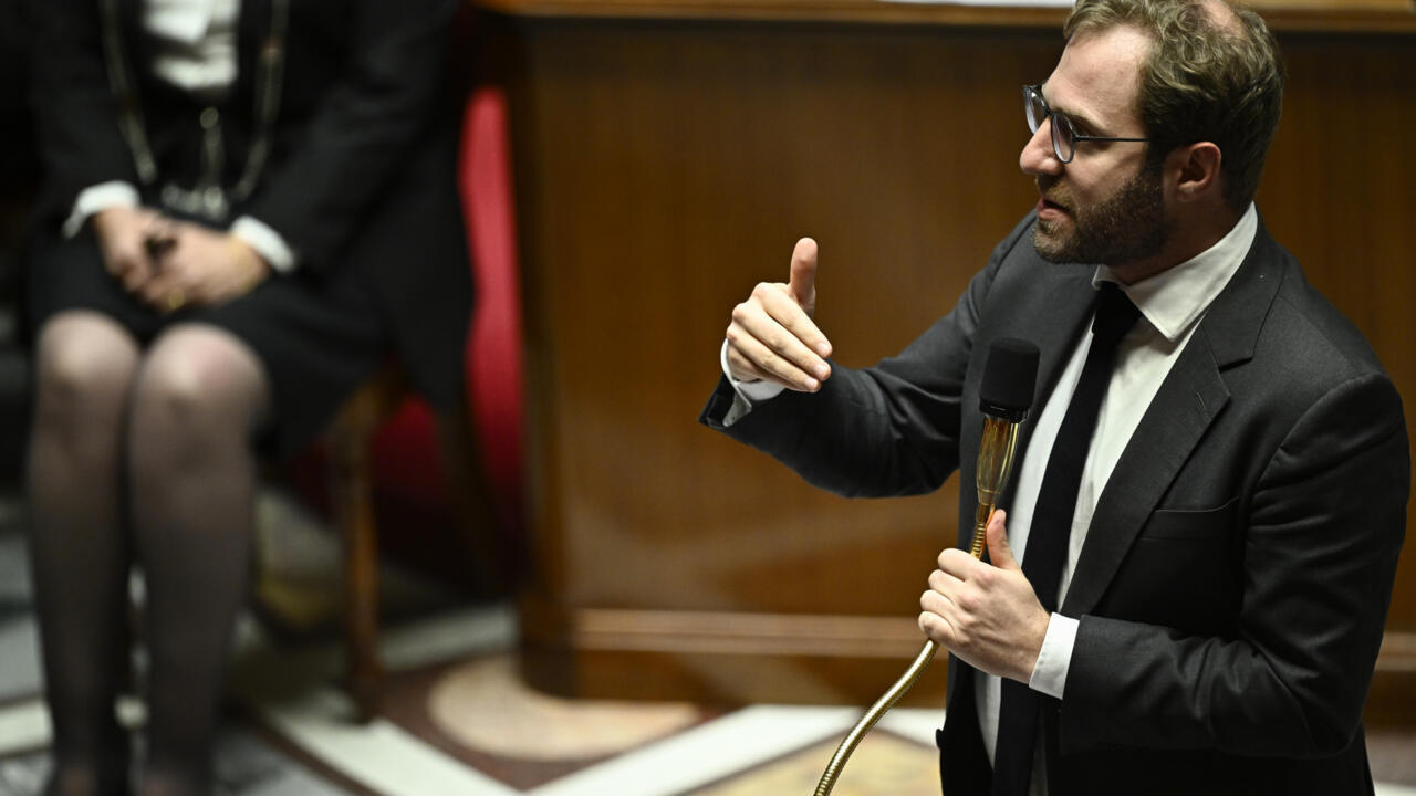 Le rapporteur du texte Antoine Armand à l'Assemblée nationale