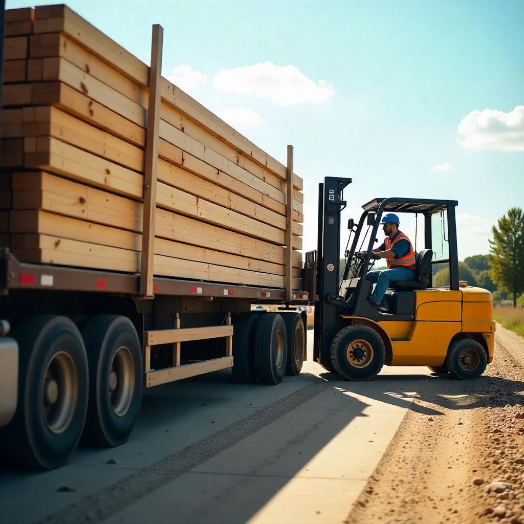 Distribution de matériaux de construction
