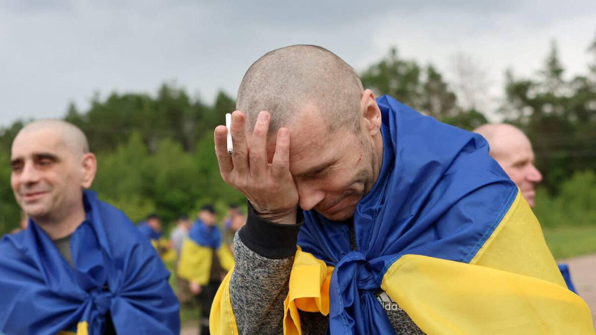 Image d’un échange de prisonniers en Ukraine
