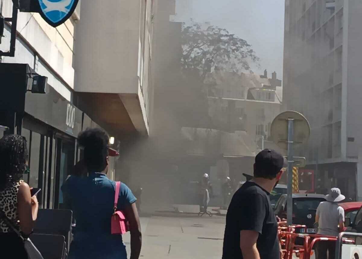 Incendie dans un institut de bronzage à Caen