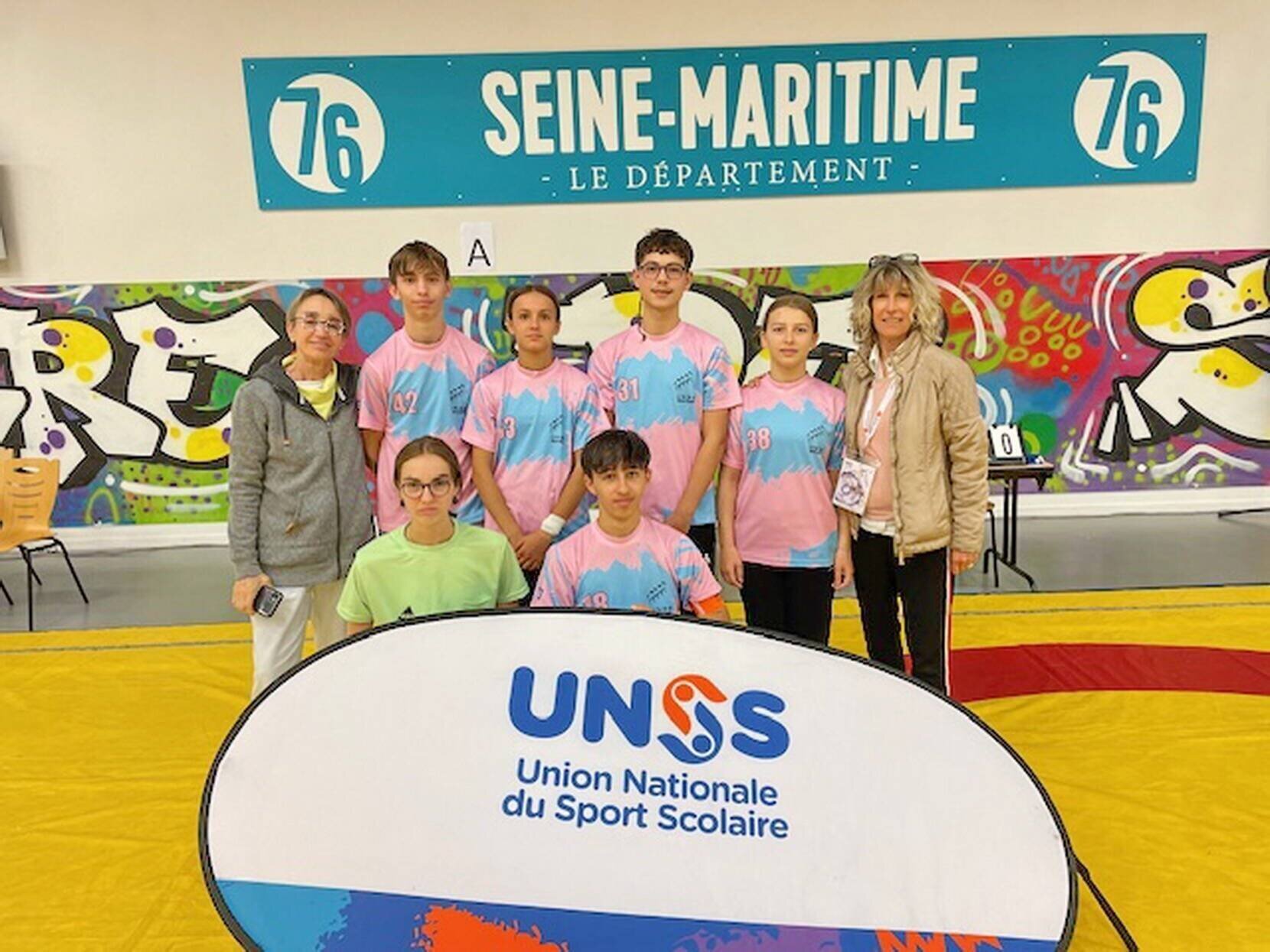 Jeunes lutteurs lors du championnat de France de lutte