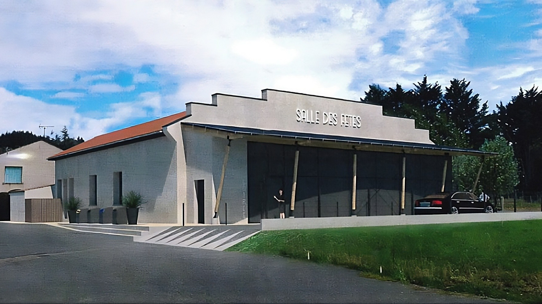 Salle de l’amicale laïque de Rozier-en-Donzy en travaux