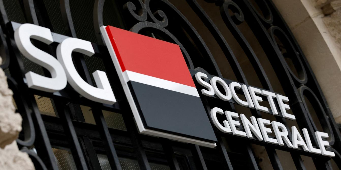 Locaux de la Société Générale à La Défense lors d'une perquisition