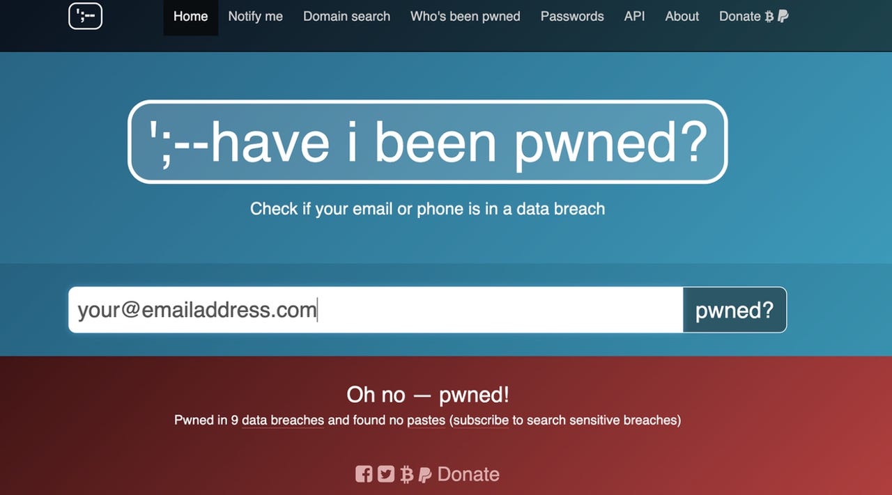 Have I Been Pwned