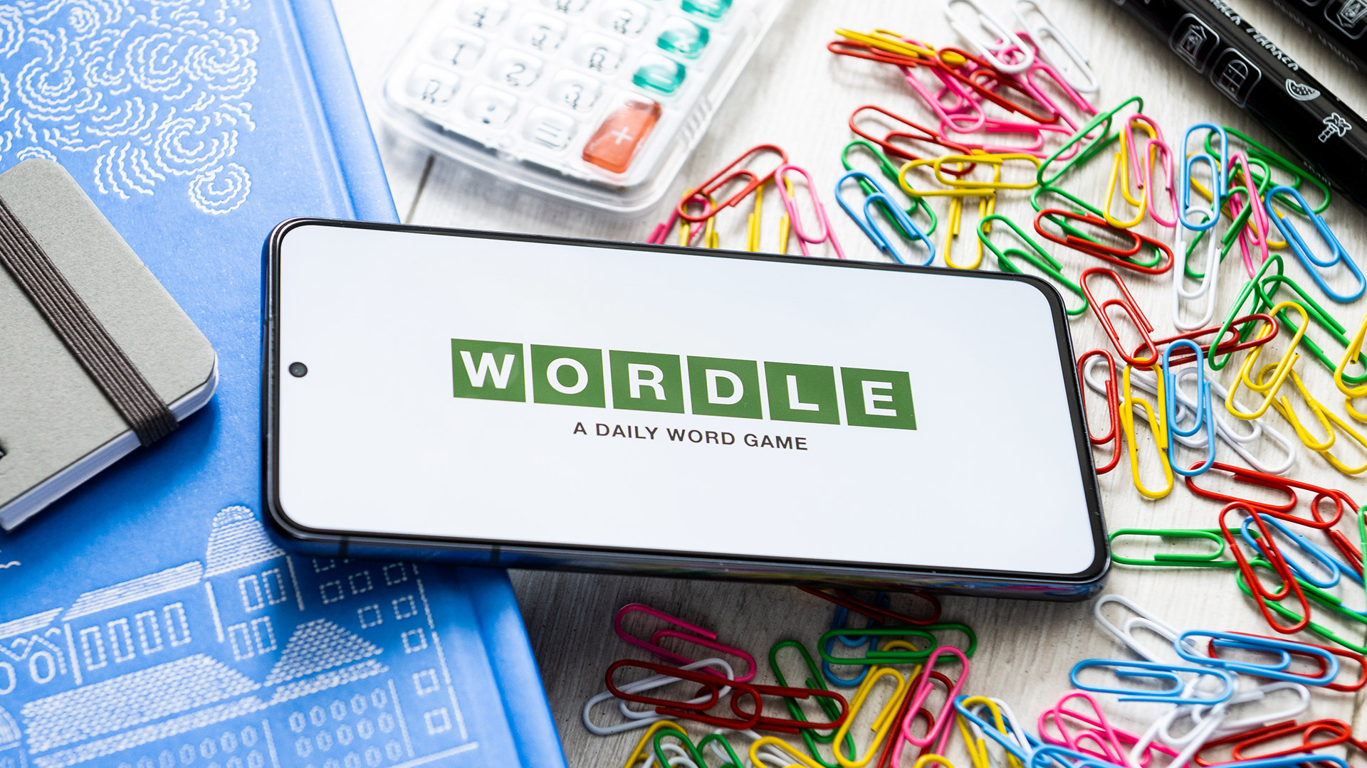 Wordle logo sur un téléphone