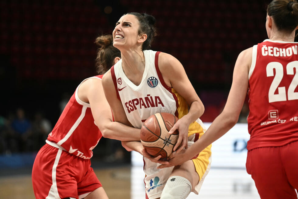 Alba Torrens lors du quart de finale de l'Euro de basket contre les Tchèques