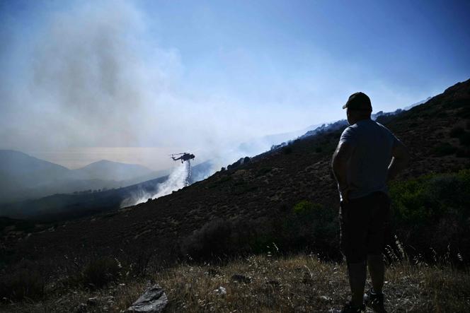 Situation près de Thimari, au sud-est d'Athènes, le 26 juin 2025.