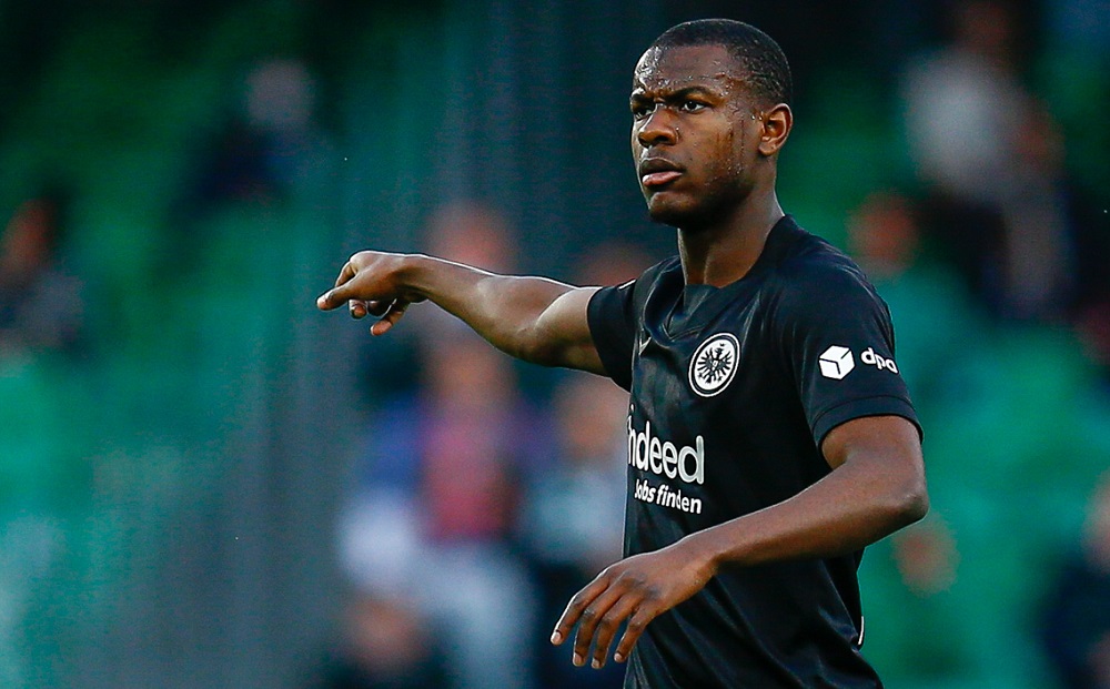 Evan Ndicka avec l'Eintracht Francfort