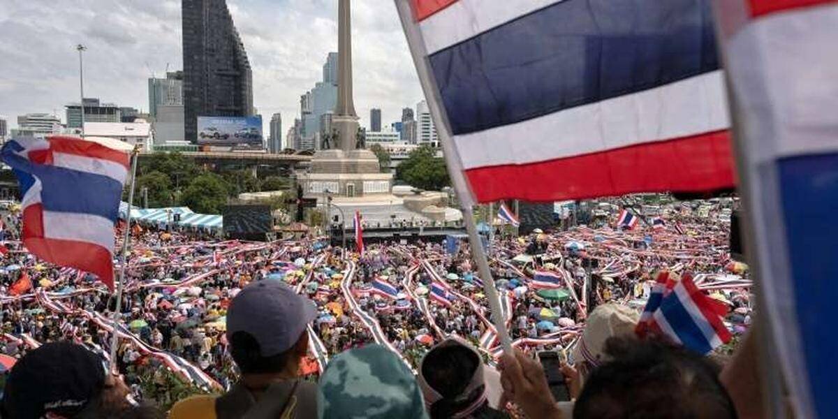 Manifestation à Bangkok contre le gouvernement Thaïlandais
