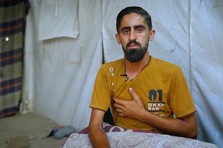 Mohammad Ashour, déplacé, affronte des conditions difficiles dans le blocus de Gaza