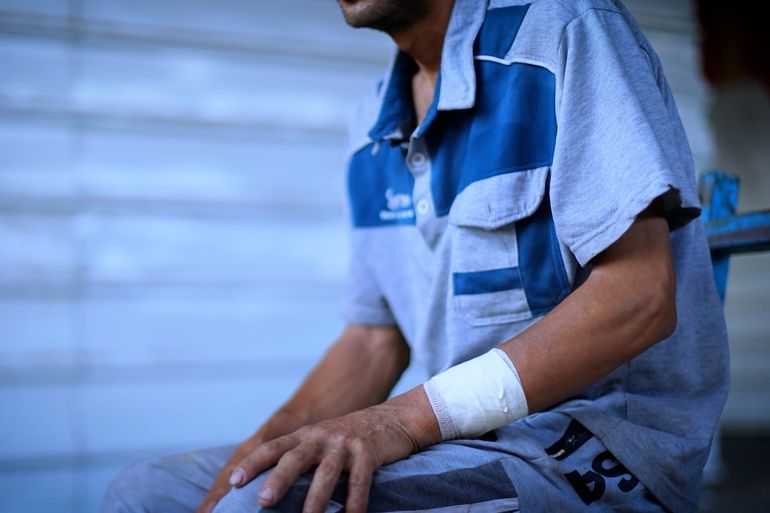 Les trois hommes blessés en tentant d'obtenir de la farine d'une aide alimentaire américaine