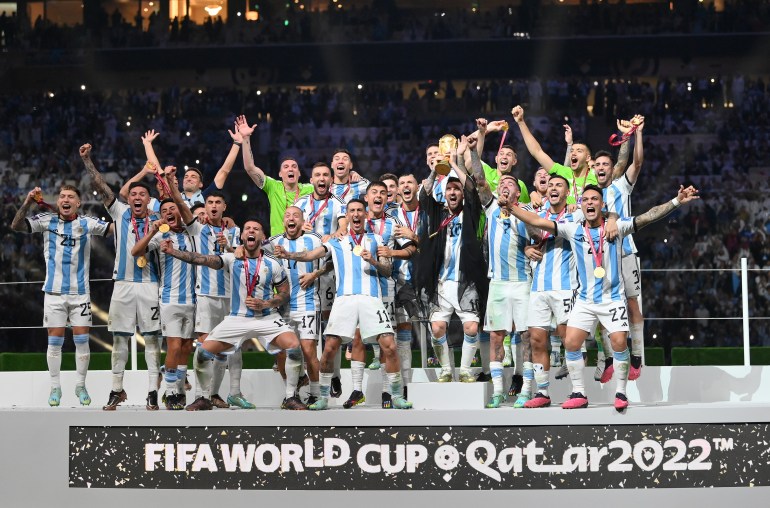 L'équipe d'Argentine championne de la Coupe du Monde 2022 au Qatar