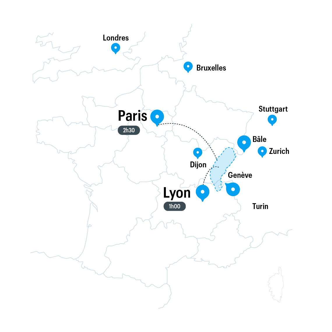 Carte des Montagnes du Jura