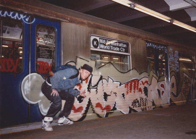 Le tagueur Sign, à New York, en 1987.