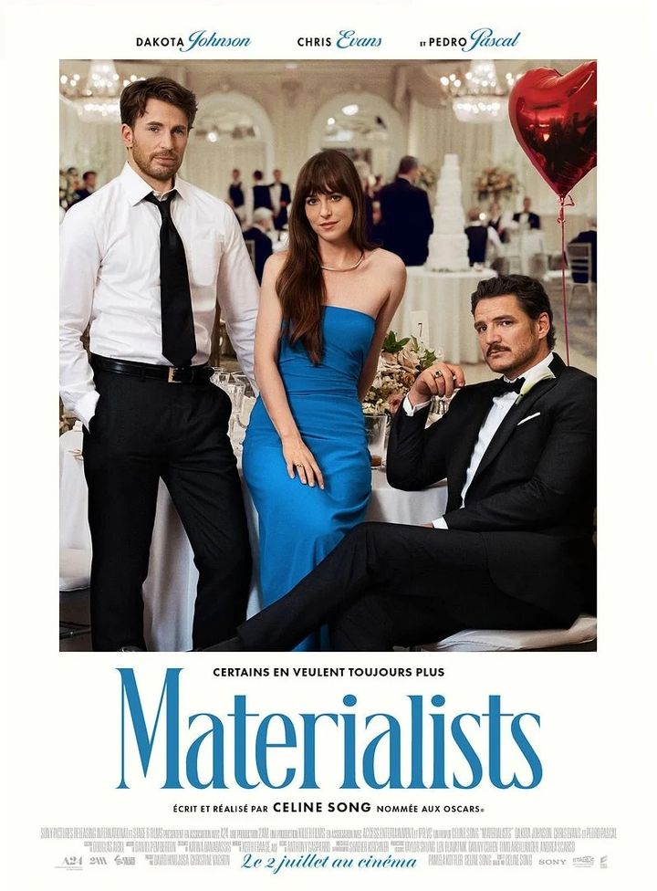 Affiche du film 'Materialists' de Celine Song, sortie le 2 juillet 2025. (SONY PICTURES FRANCE)