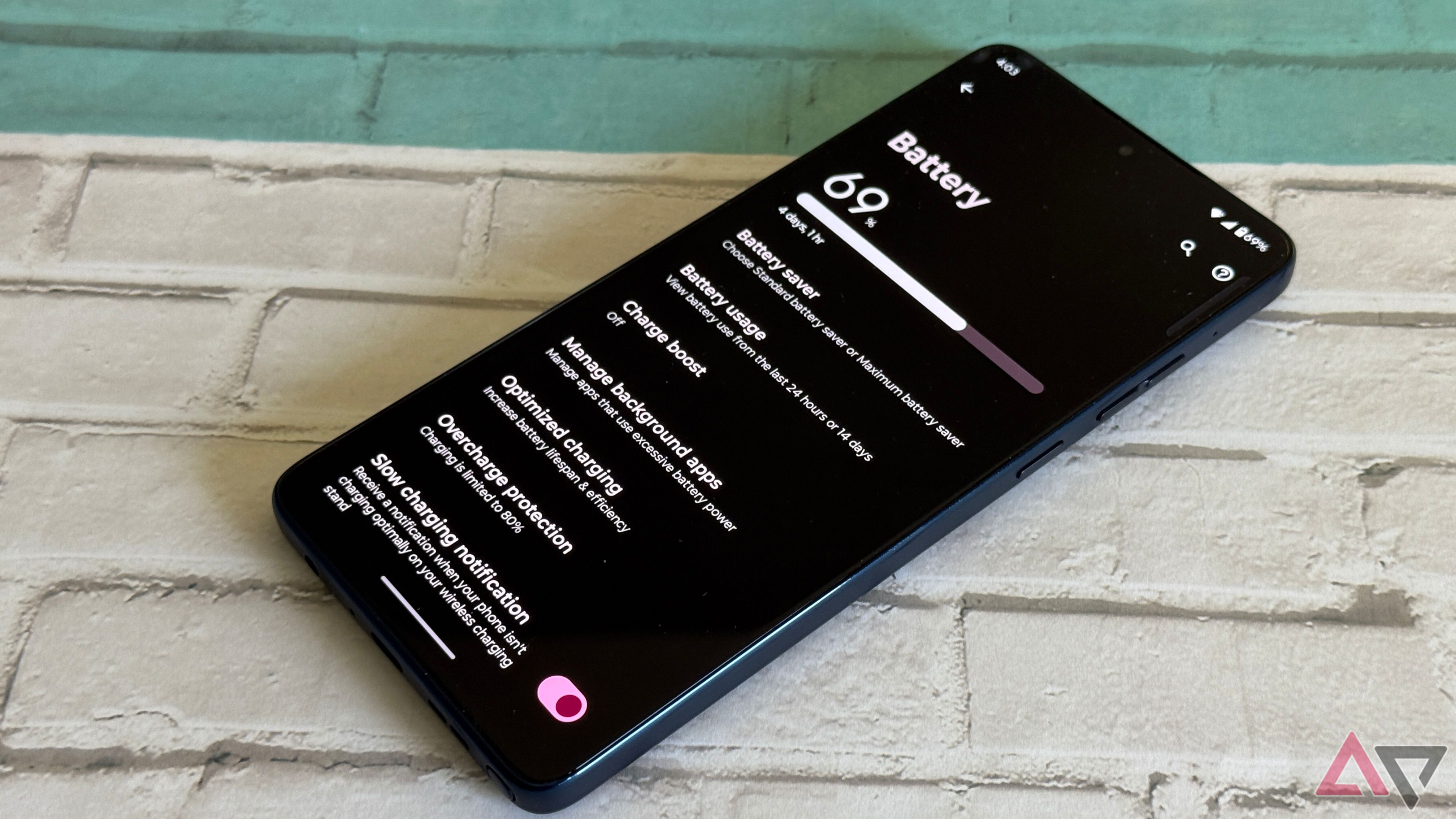 Paramètres de batterie sur le Moto G Stylus 2025
