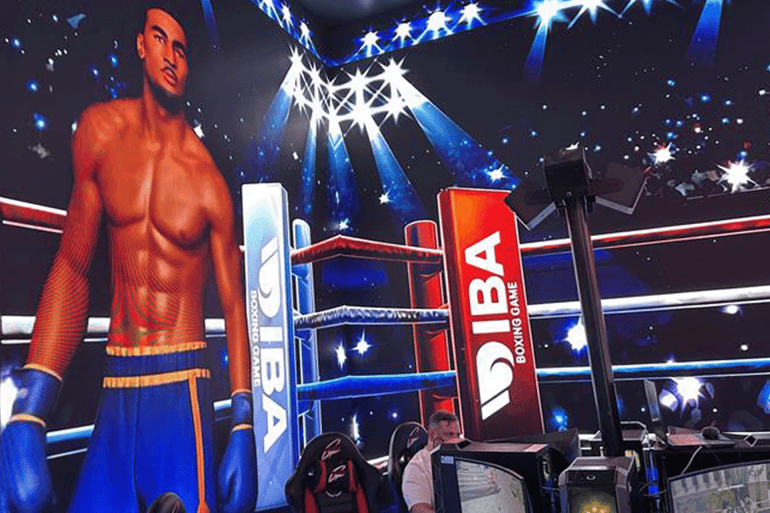 Espace de réalité virtuelle lors de la conférence du Conseil International de Boxe