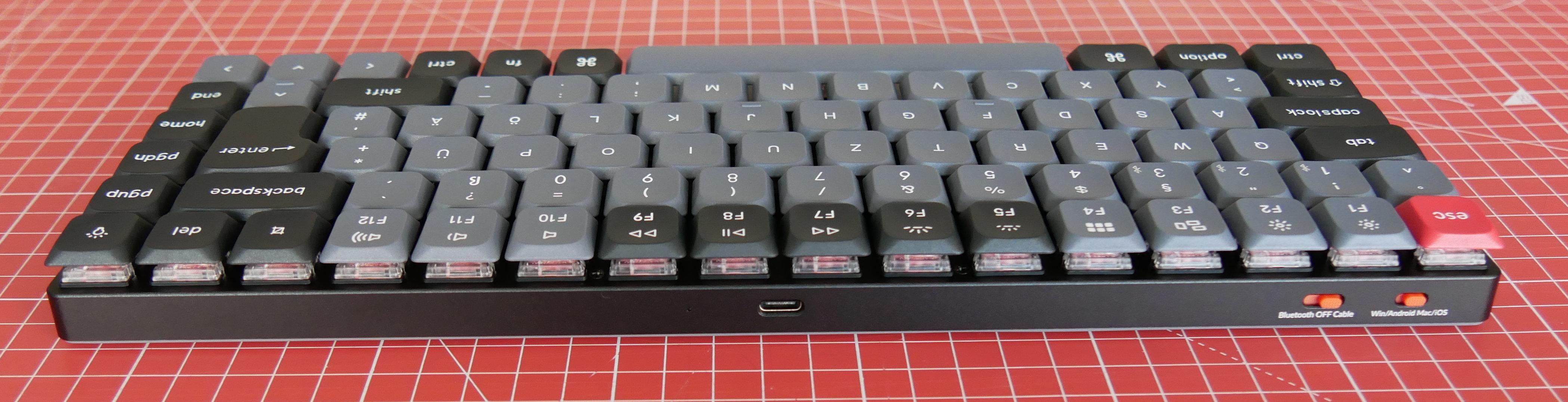 Arrière du clavier Keychron K3 Pro