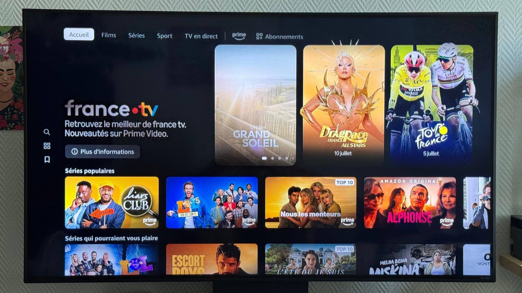 Logo d'Amazon Prime et France Télévisions