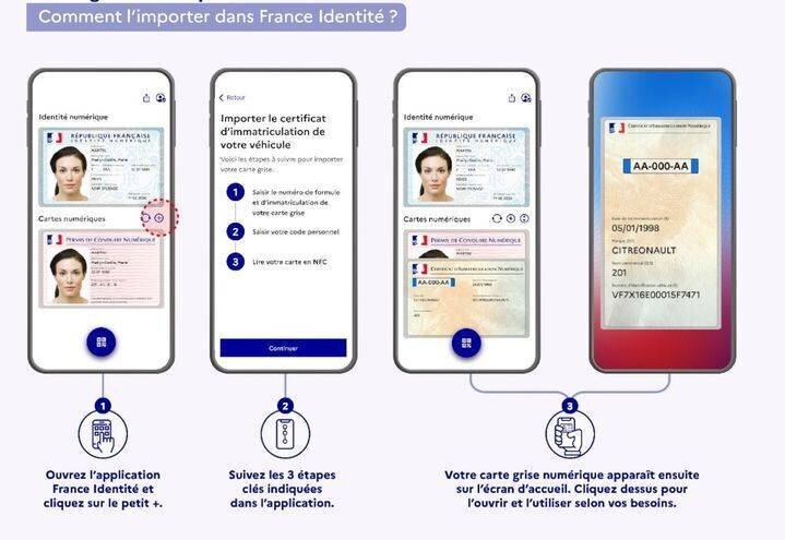 À compter du 30 juin, la carte grise dématérialisée peut être présentée depuis un téléphone portable. (CAPTURE D'ECRAN INTERIEUR.GOUV.FR)