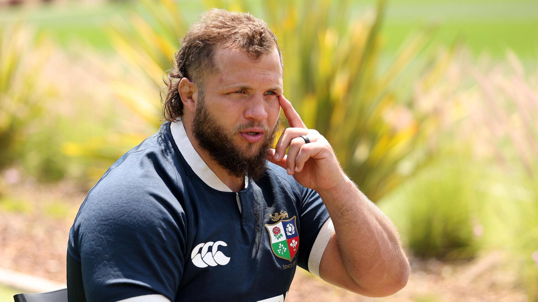 Pierre Schoeman en entraînement avec les Lions