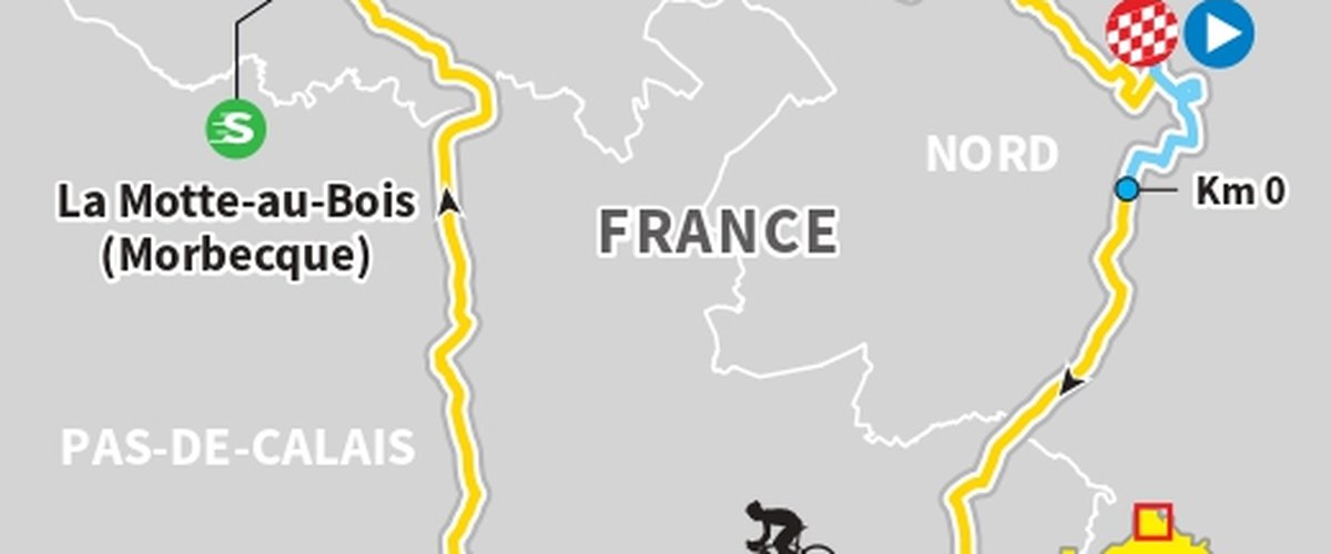 Spectateurs sur le parcours du Tour de France 2025