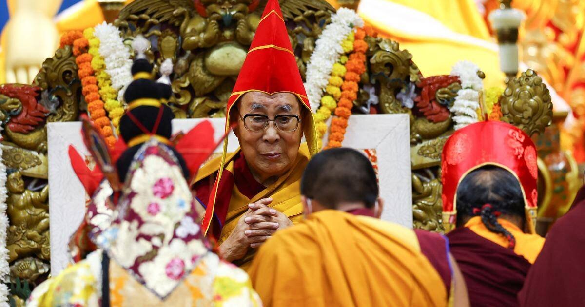 Le Dalaï-Lama lors d'une cérémonie à McLeod Ganj