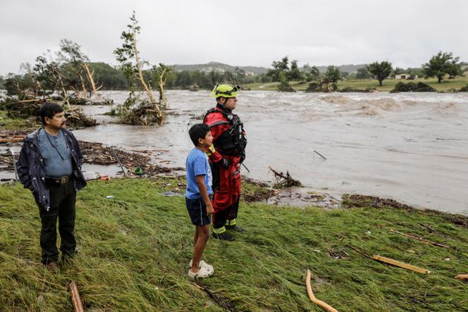 Sur les bords de la rivière Guadalupe, à Ingram (Texas), le 4 juillet 2025.
