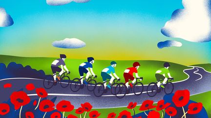Une étape de plaine au programme du jour, sur le Tour de France ! (Margaux Moroch / franceinfo: sport)