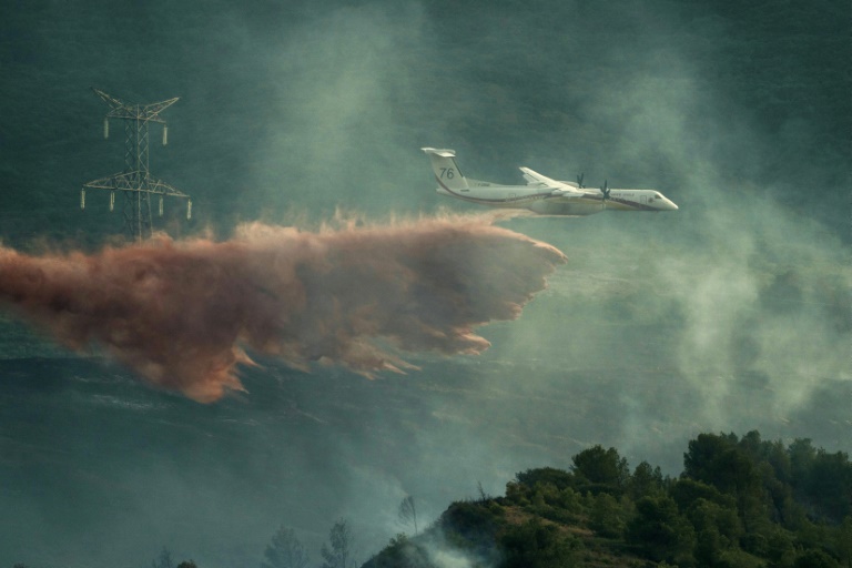 Incendie dans l'Hérault, France