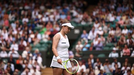 La Tchèque Barbora Krejcikova, tenante du titre, à Wimbledon