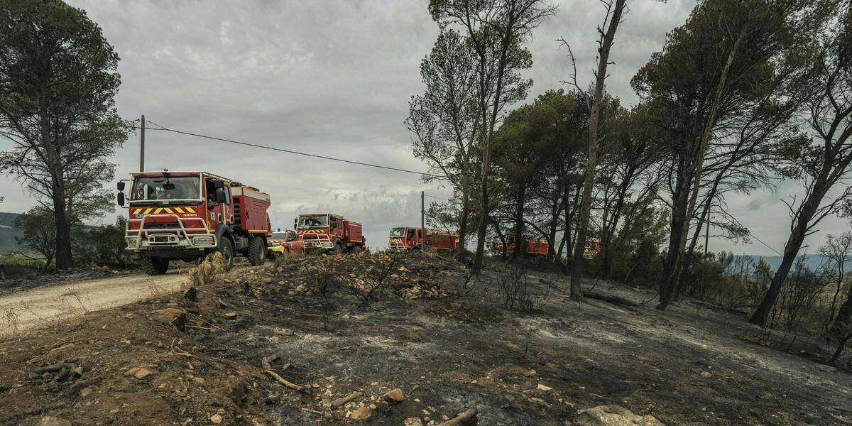 Pompiers dans l'Aude lors de l'intervention contre l'incendie