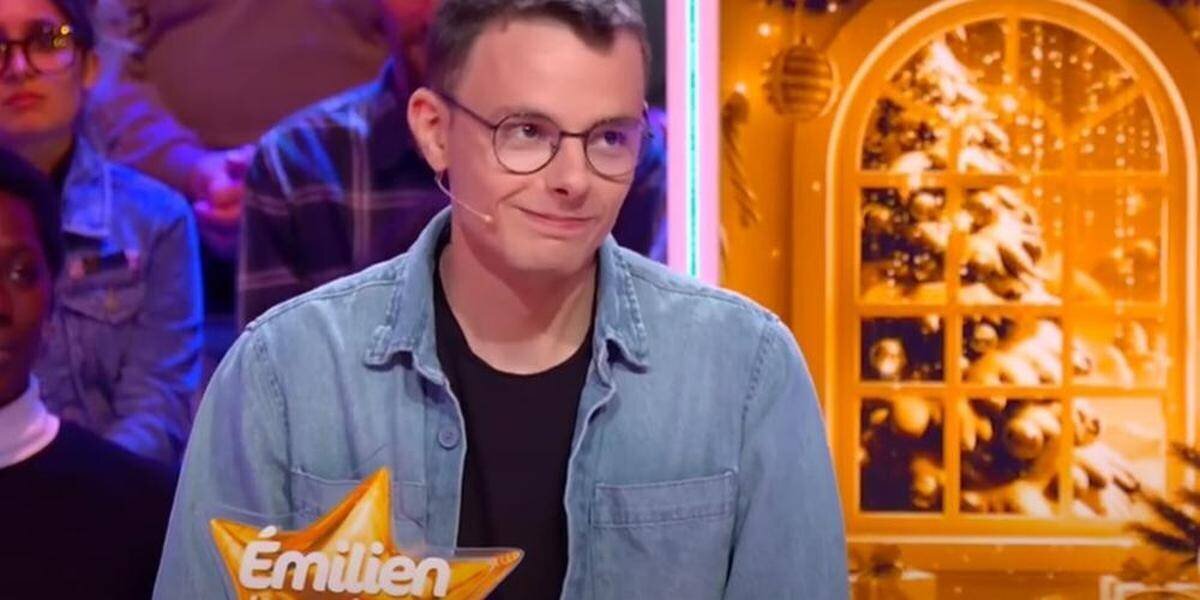 Émilien lors de l'émission 'Les 12 coups de midi'