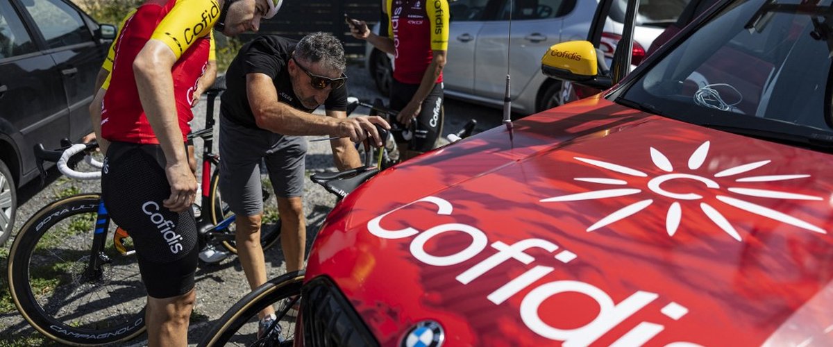 Vélo de course sur le Tour de France 2025