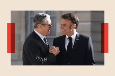 Rencontre entre Keir Starmer et Emmanuel Macron au sommet de la Coalition des Volontaires.