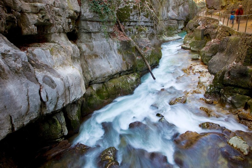 Balade à l'ombre, entre les eaux fraîches de la Suze.